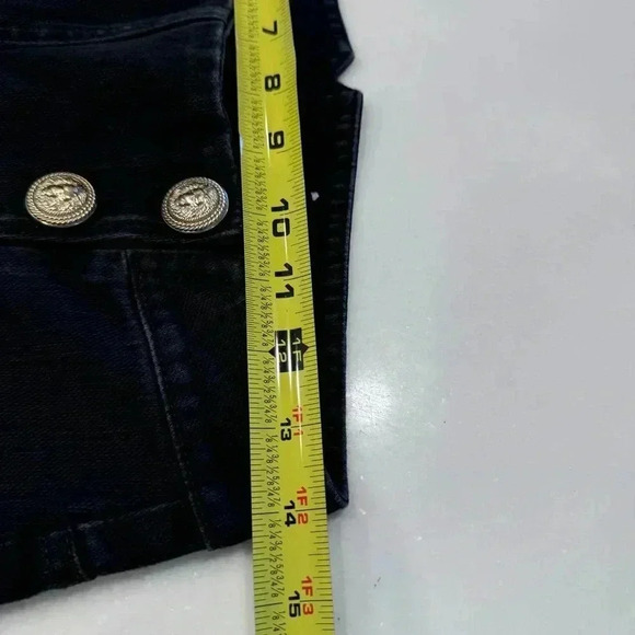 J. McLaughlin Hastings Jeans High Rise Skinny Sailor Front Gold Snaps Size 4 - Picture 5 of 13